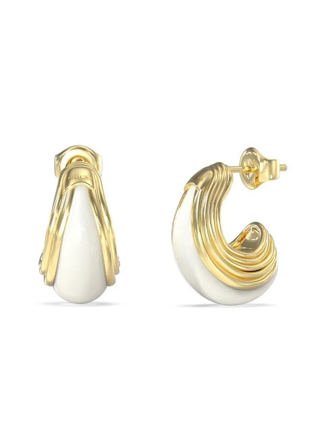 جس أقراط دائرية مطلية بالراتنج  مم بشعار